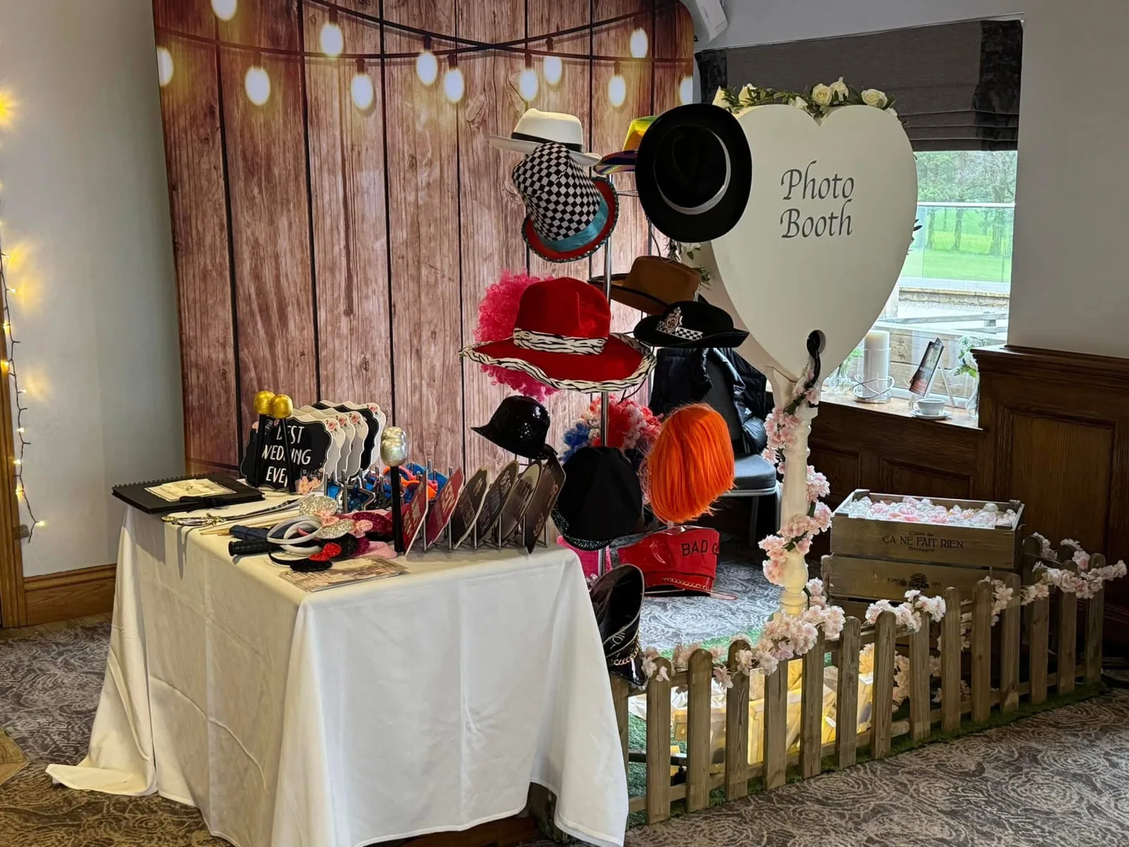Rustic Heart photo booth props
